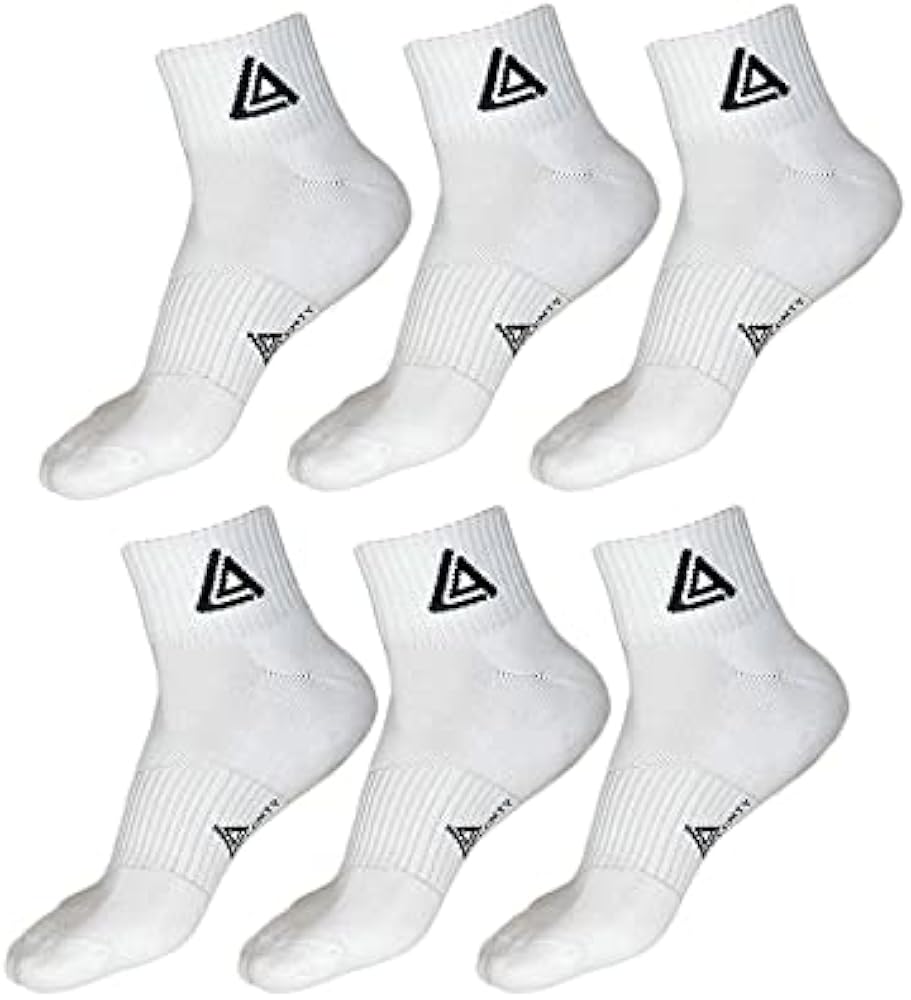 Men's Athletic 6-Pair Performance Ankle Socks (Size: 10-13)