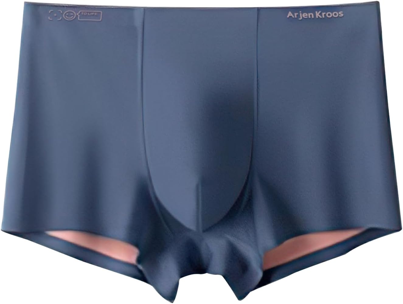 Arjen Kroos Men's Ice Silk Boxers Briefs Seamless Trunk Underwear with Pouch Double Sided Breathable Modal Underpant