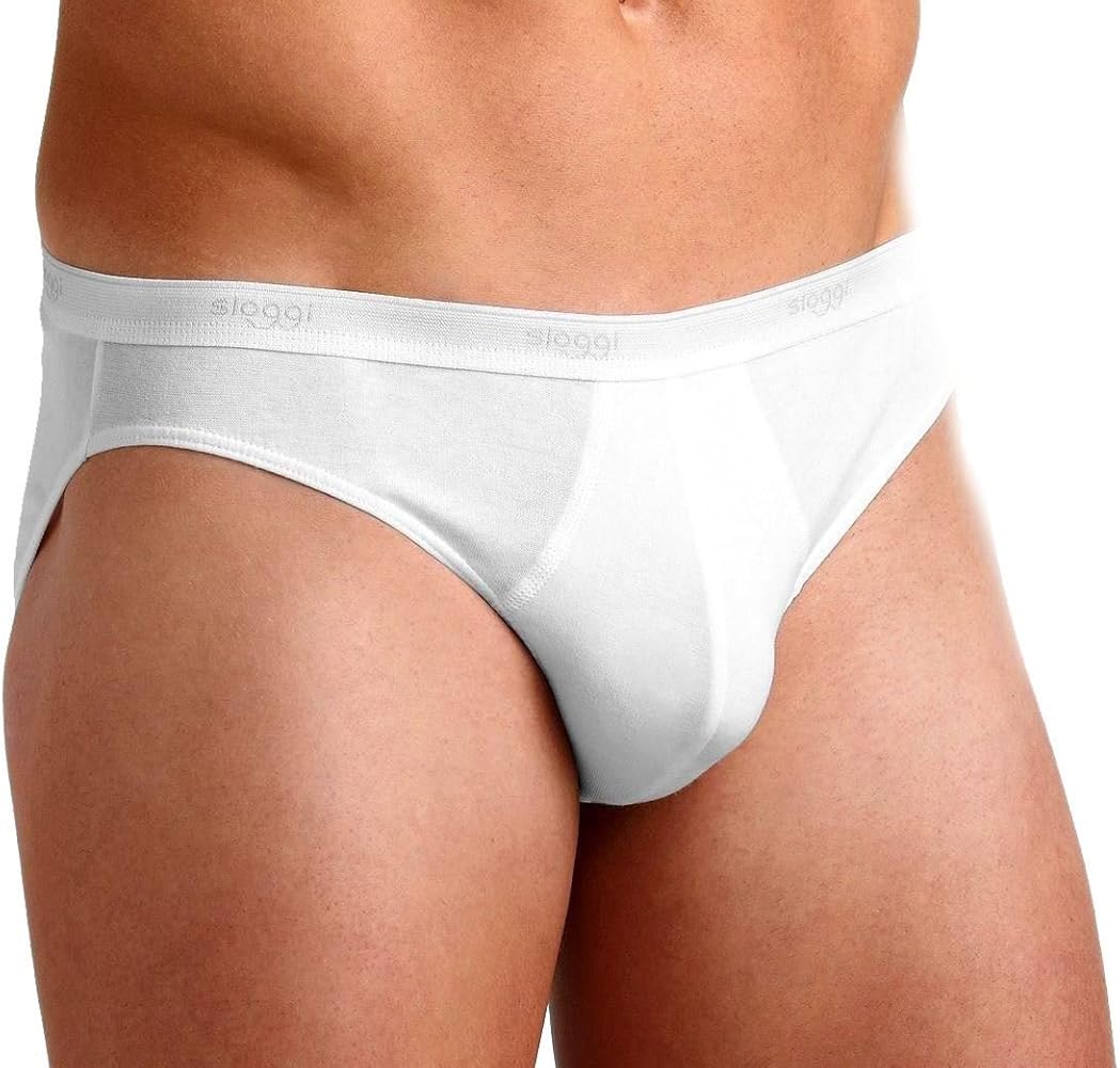 Sloggi Mens Basic Mini White 2 Pack - Medium