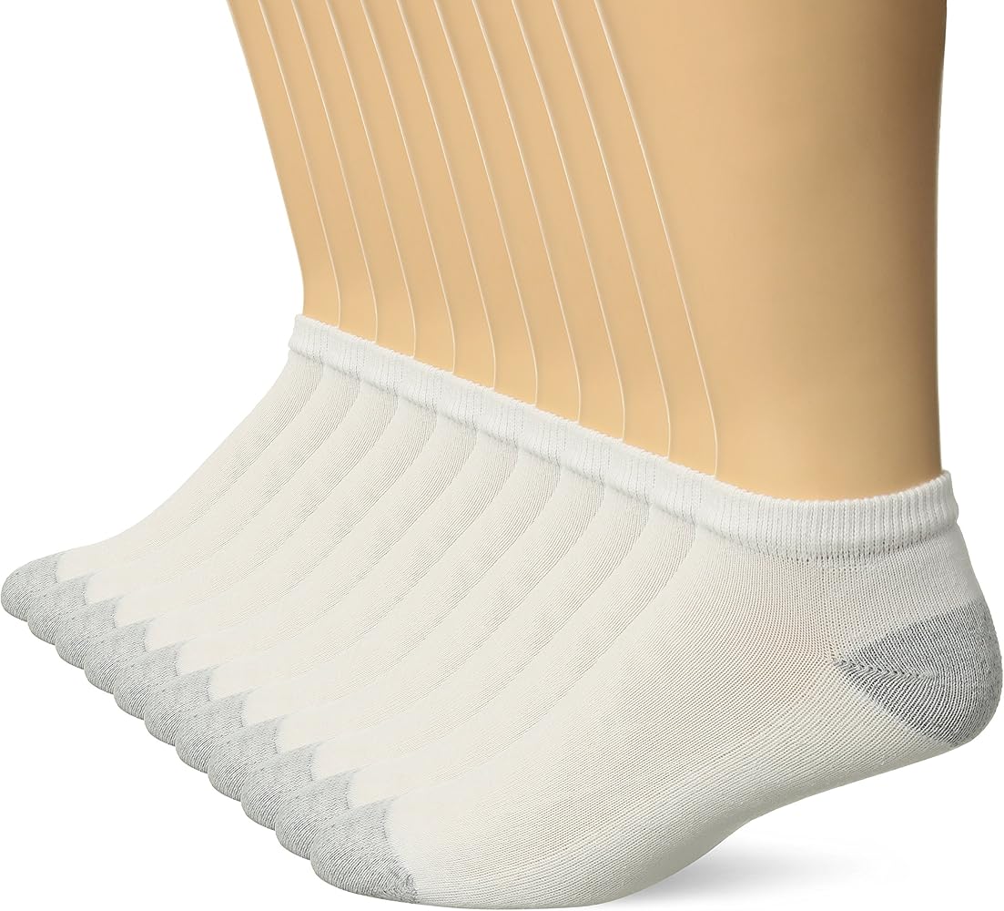 Hanes Ultimate Men's 11-Pack FreshIQ Low-Cut Socks (1 Free Bonus Pair)