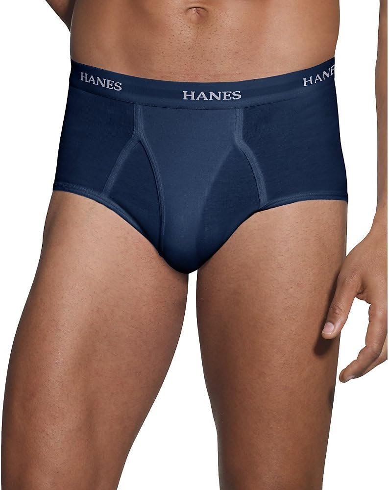 Hanes Men`s Classics TAGLESS No Ride Up Briefs with Comfort Flex Waistband