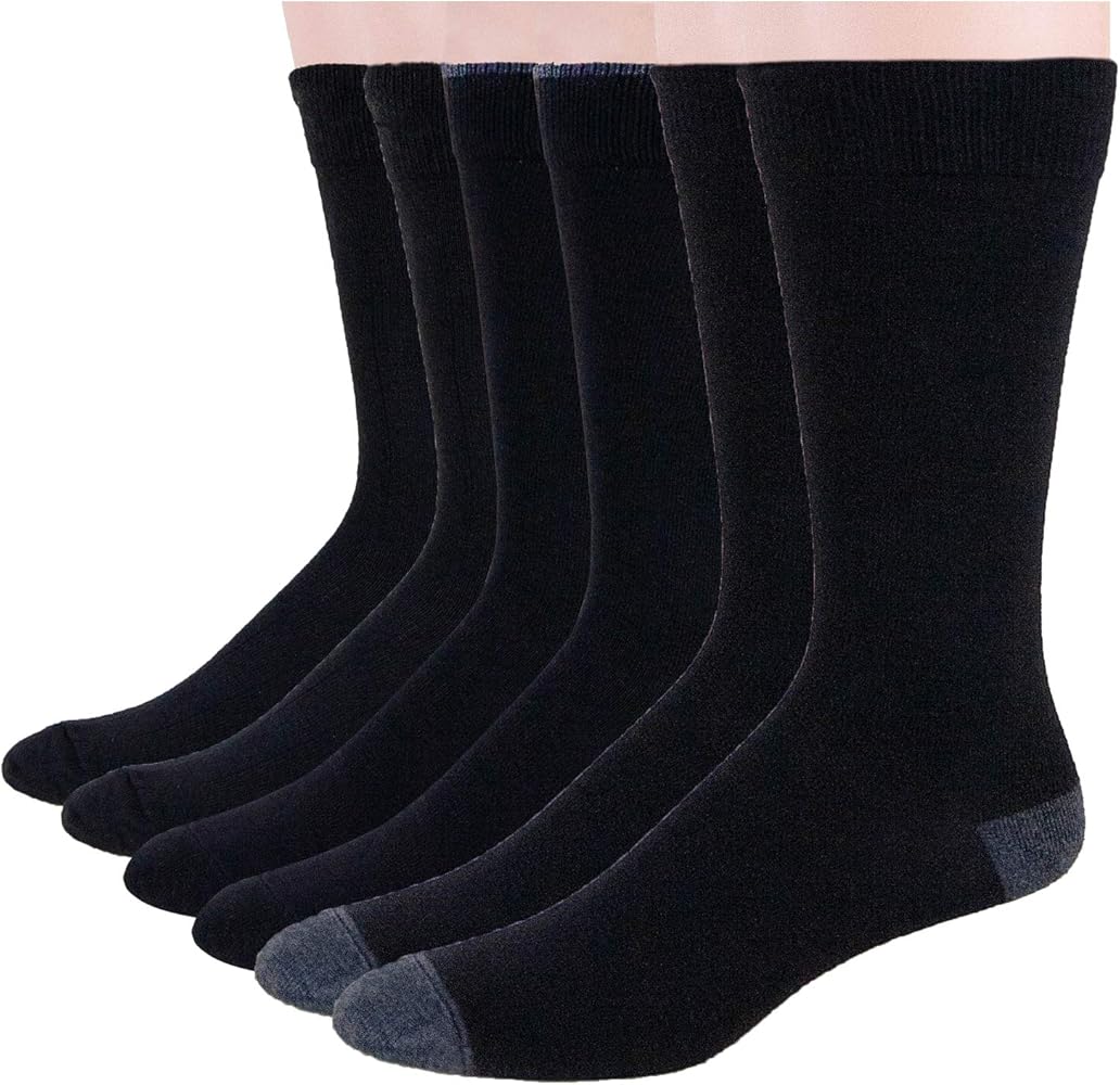 No nonsense mens Cotton Crew Sock - 6 Pair Pack