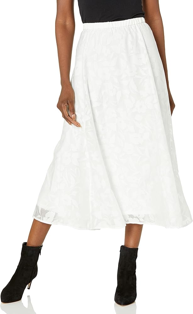 Anne Klein Women's Pull on Shirred Wb Skirt