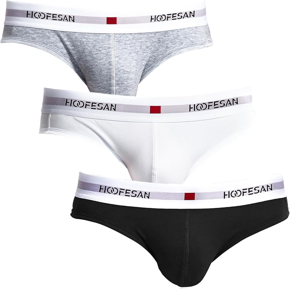 Mens Underwear Briefs Pack Stretch Cotton Low Rise Briefs for Men Wide Waistband Multipack