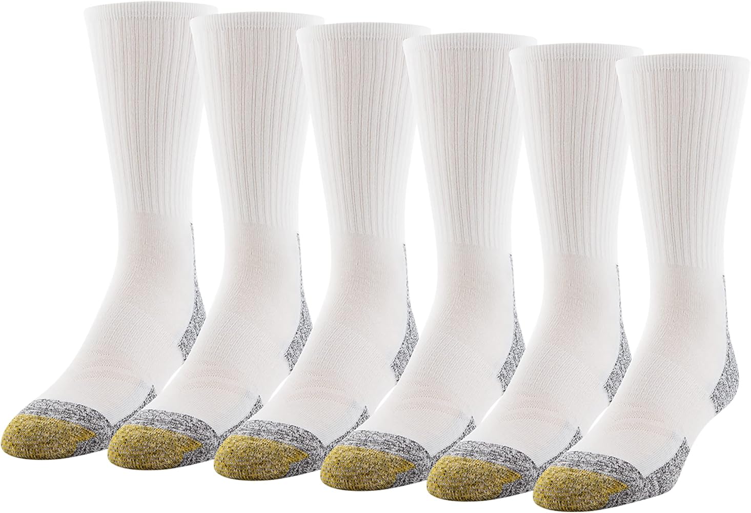 GOLDTOE Men's Xs Short Crew Socks, 6-Pairs