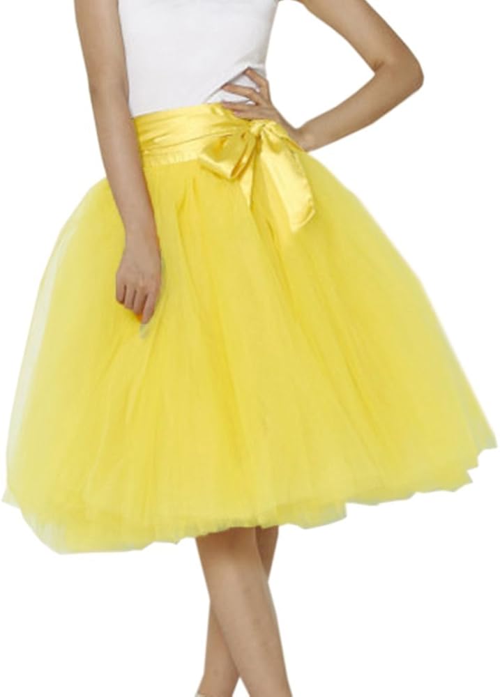 EllieHouse Womens Short Tutu Tulle Skirt with Sash PC06