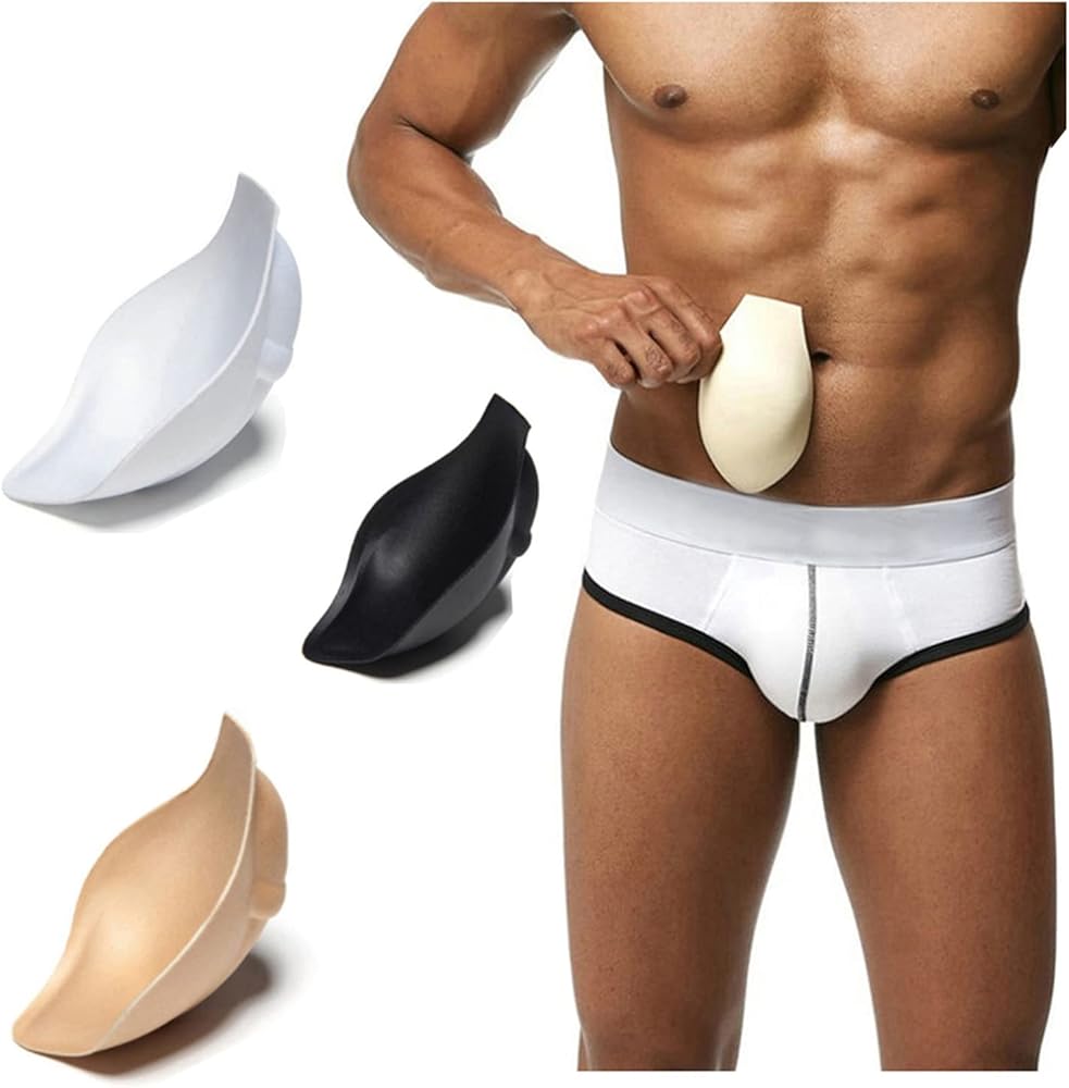 LOYEJGL 3Pack Men Underwear Cup Bulge Enlarge Enhancing Sponge Pad Swimwear Padded for Swimming Boxers Briefs G String Thongs Shorts.