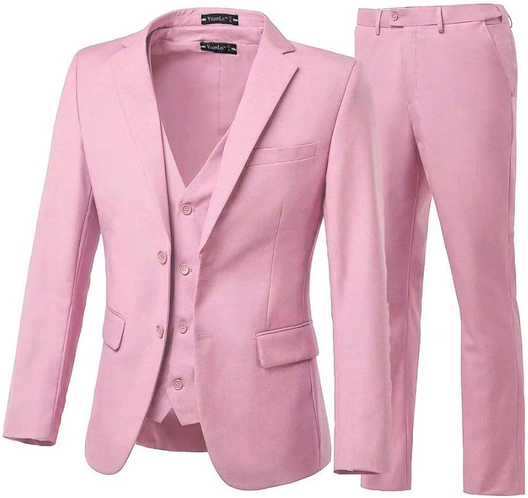 Yanlu Men Suits Notch Lapel 3 Pieces Casual Wear Slim Fit Suit for Men Country Style
