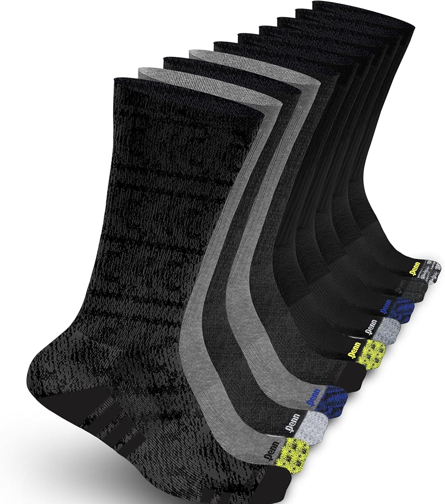 Penn Ultimate Comfort Men's Athletic Cushioned Crew Socks |Ideal for Sports, Gym, Hiking & Everyday Wear