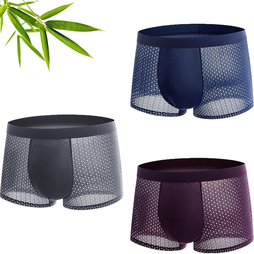 Pandas Boxers, Original Pandas - Boxers, Ice Silk Mesh Boxers Men