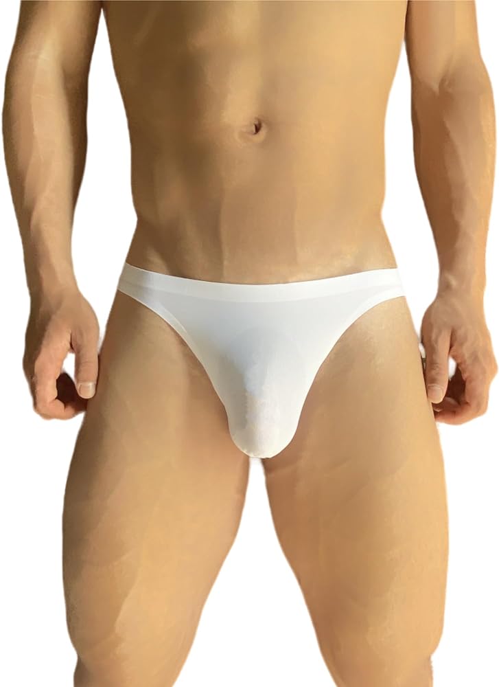 mens thong underwear gay sexy for bottom men Ice silk breathable cool Low-rise briefs G-string