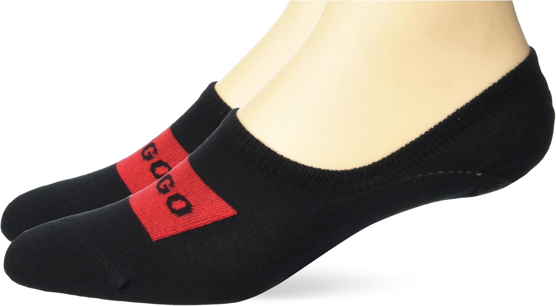 HUGO Men's 2-pack Square Logo Low Cut Socks