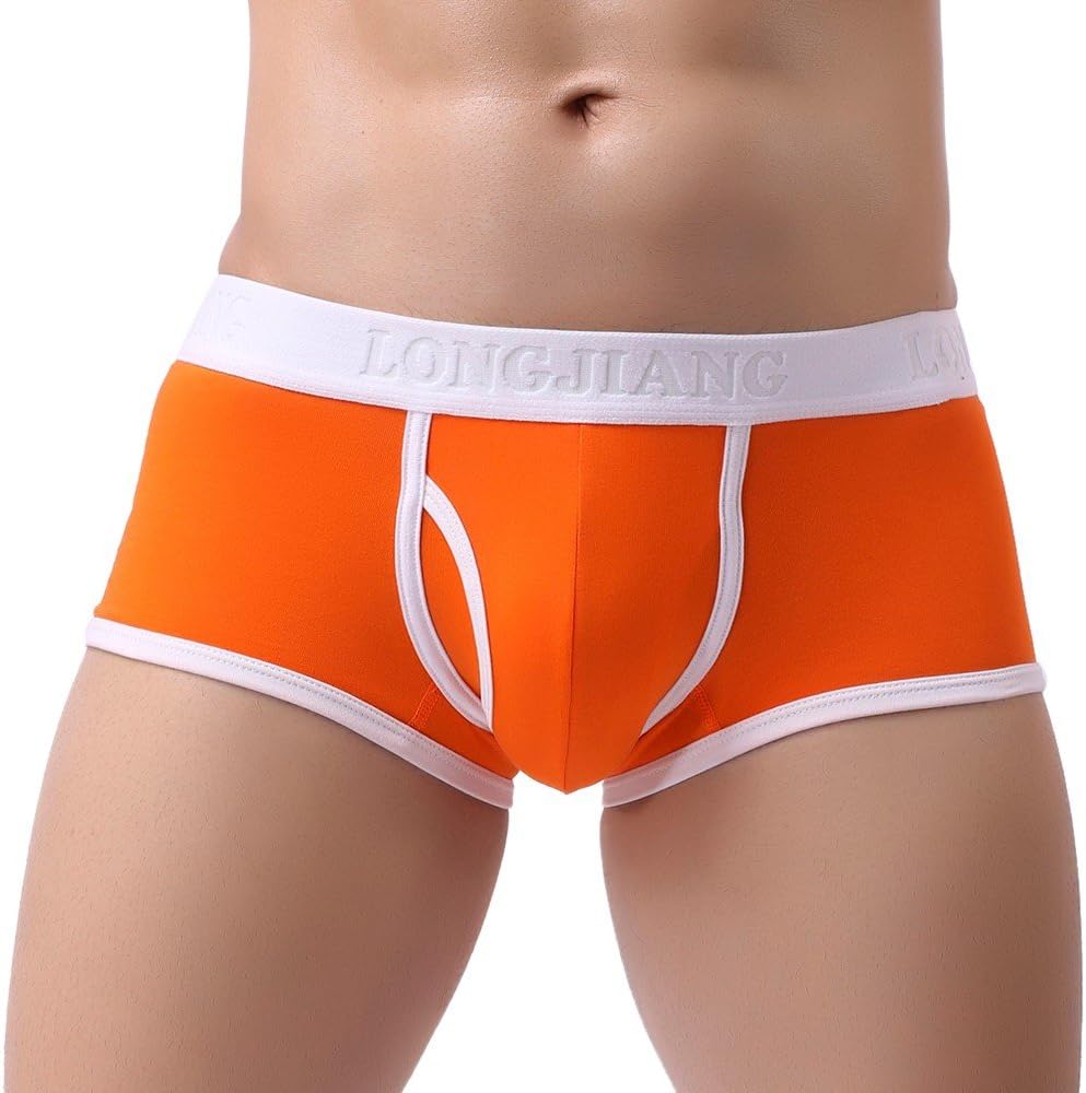 Men's Underwear with Pouch Boxer Briefs Boxers Jock Strap Bulge Enhancement Sports Male Cotton Ball Pouch for Men