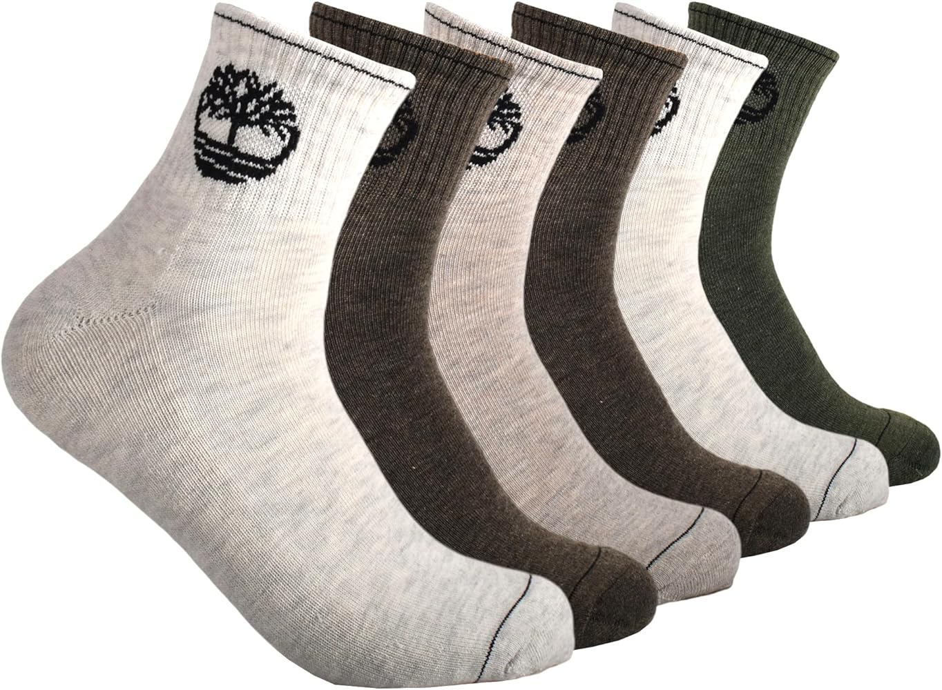 Timberland Mens 6Pack Quarter Socks