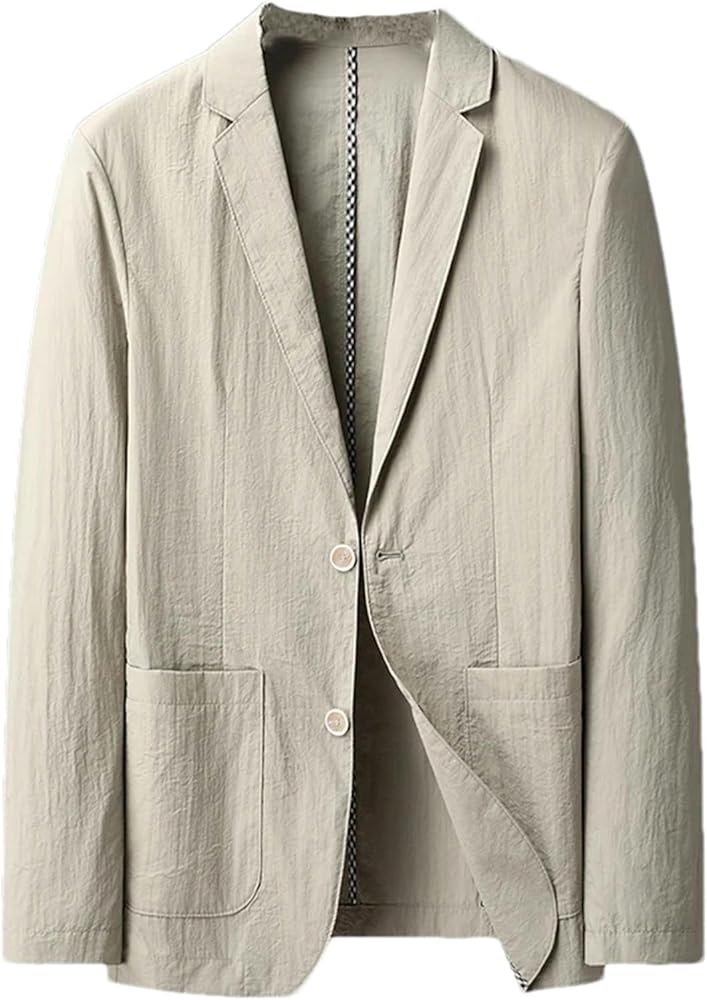 men Summer Thin Suit Mens Coat Suit Jacket Sun-protective Clothing man blazer