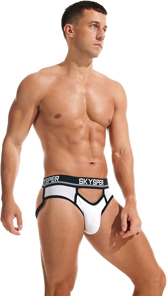 SKYSPER Men's Jock Strap Athletic Supporter For Men Sexy Jockstrap Male Underwear