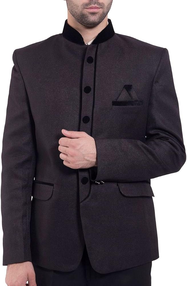 WINTAGE Men's Rayon Cotton Bandhgala Festive Nehru Mandarin Blazer- Twenty Colors