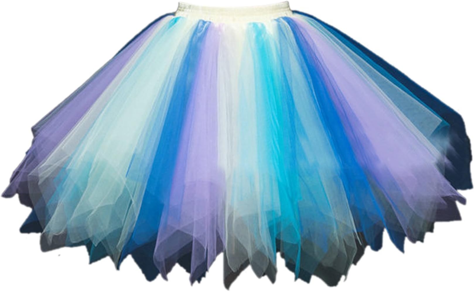 Honeystore Women's Short Vintage Ballet Bubble Puffy Tutu Petticoat Skirt