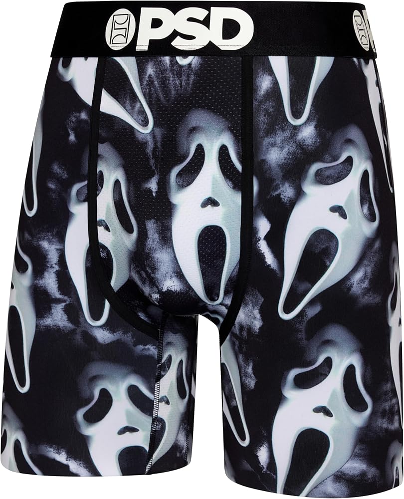 PSD Men's Horror & Halloween Theme Boxer Briefs - Breathable and Supportive Men's Underwear with Moisture-Wicking Fabric