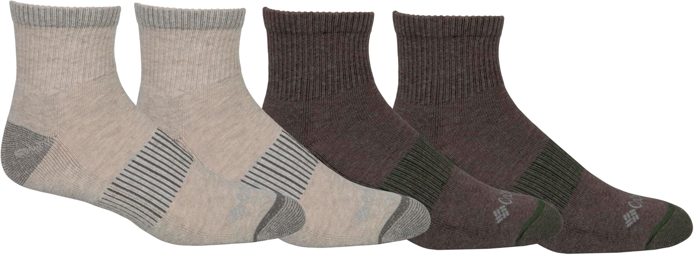 Columbia Men's 4 Pack Everyday Quarter Socks