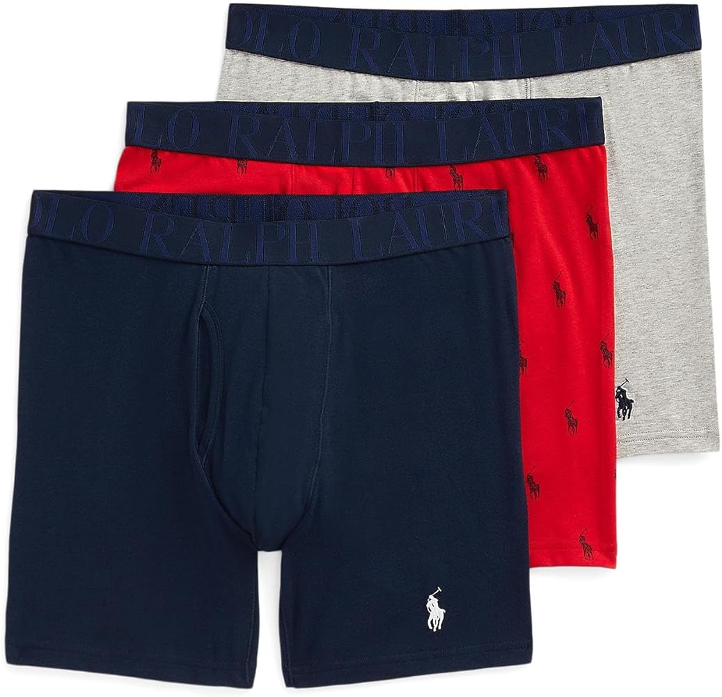 POLO RALPH LAUREN Classic Fit Stretch Boxer Brief 3-Pack