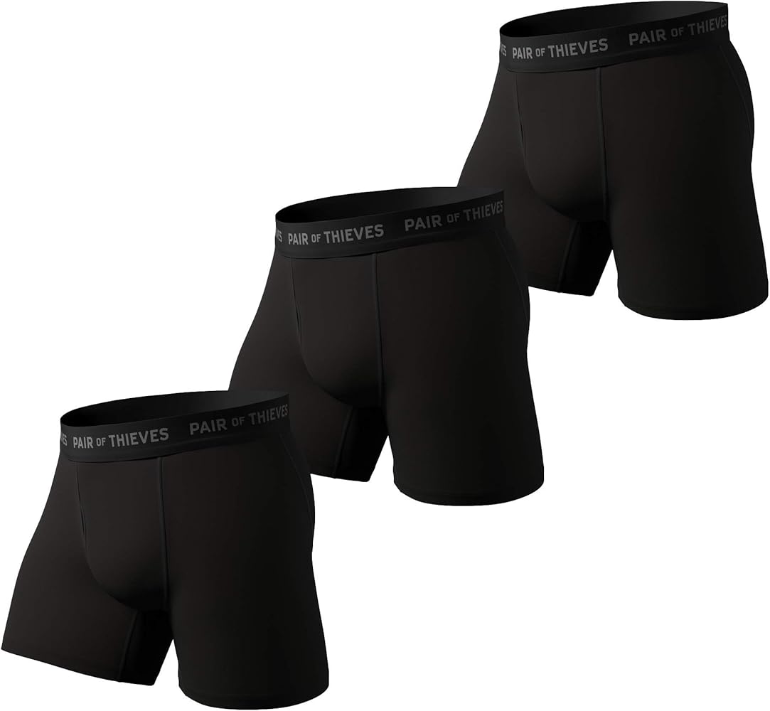 Pair of Thieves Super Fit Boxer Briefs for Men Pack - 2 & 3 Pack Men's Underwear Boxer Briefs - AMZ Exclusive