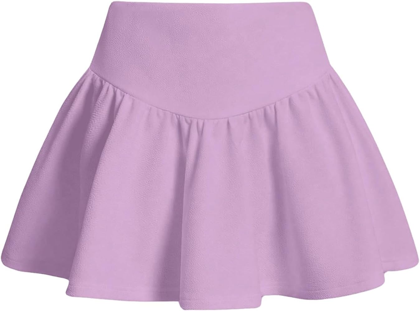 Floerns Women's Casual High Waist Flare Short Skirt Ruffle Hem Mini Skirt