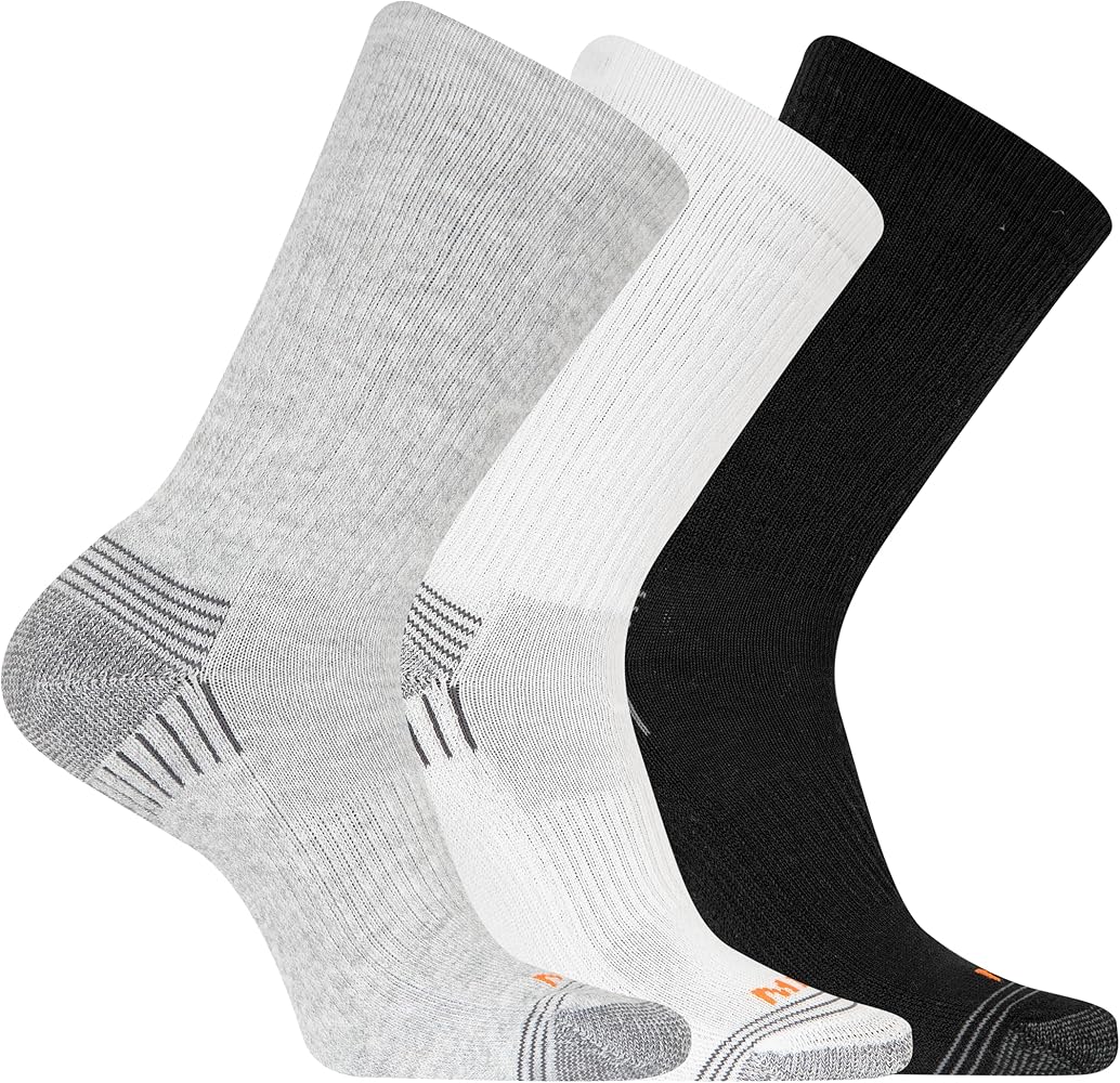 Merrell Men's and Women's Recycled Everyday Socks-3 Pair Pack-Repreve Mesh
