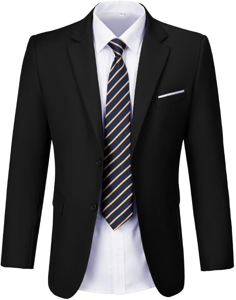 Men's Blazer Jacket Solid Suit Blazer Tuxedo Dinner Suit Jacket Sport Coat Casual Dress Champagne XXXL