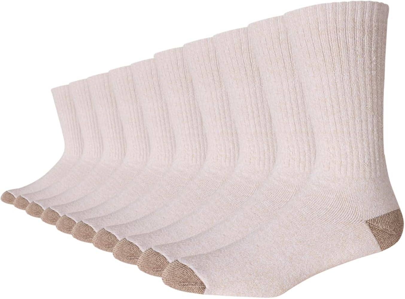 Men’s 10Pack Athletic Casual Socks Comfy Cotton Heavy Cushion Crew Socks