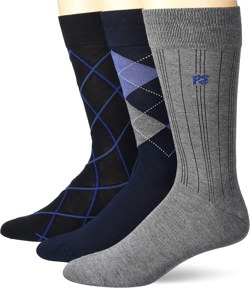 Perry Ellis Men's Portfolio Superior Soft Luxury Socks, 3-Pack