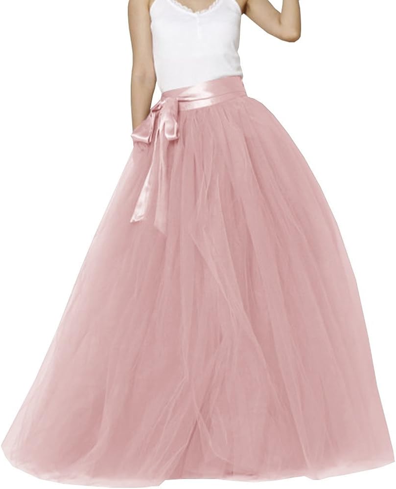 EllieHouse Womens Long Tutu Party Evening Tulle Skirt PC05