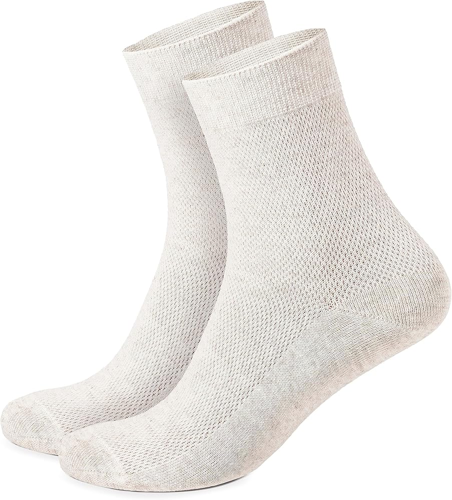 LuxWeave™ Men's Fine Mesh-Knitted Thin Breathable Linen Socks