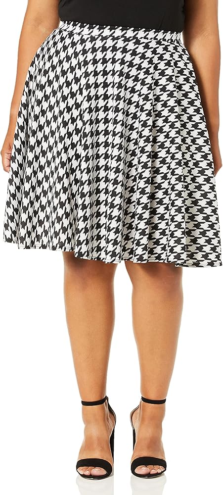 Star Vixen Women's Knee Length Full Skater Skirt