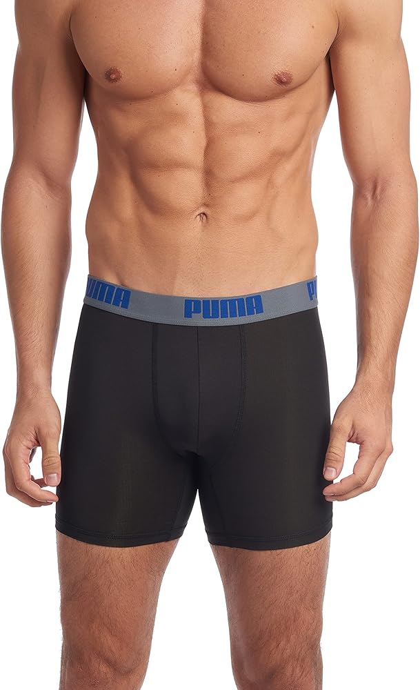 PUMA Men's 3 Pack Performance Boxer Briefs