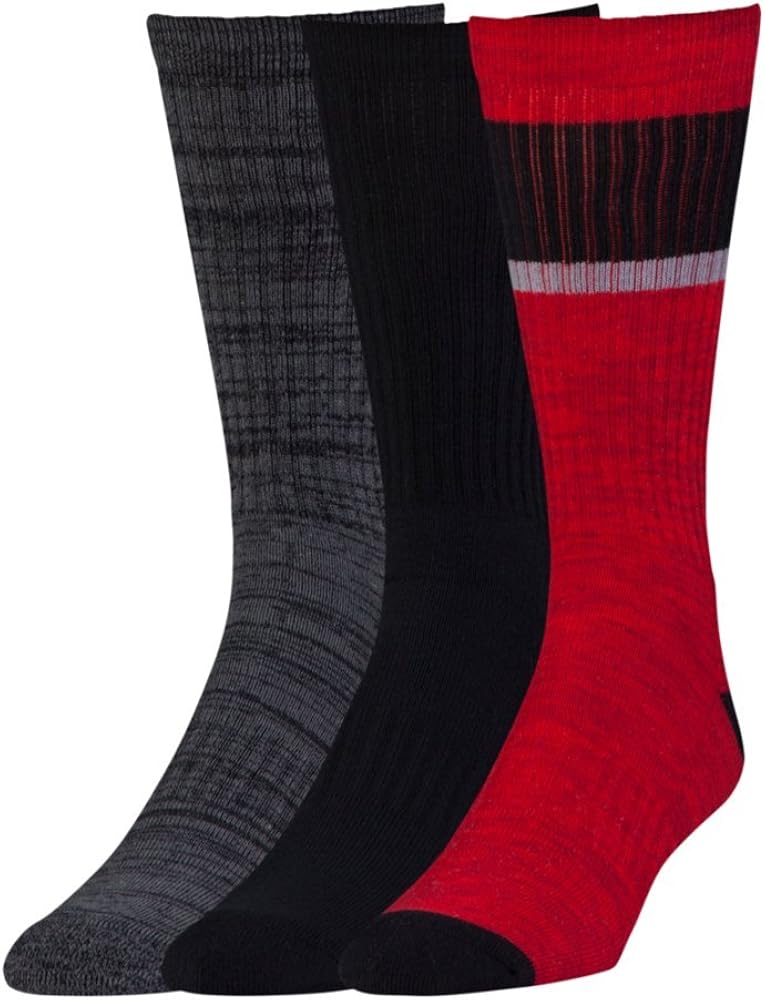 Under Armour Men's UA Twisted 2.0 Crew Socks - 3 Pack Large Red
