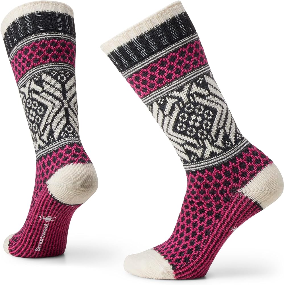 Smartwool Everyday Popcorn Snowflake Pattern Crew Socks