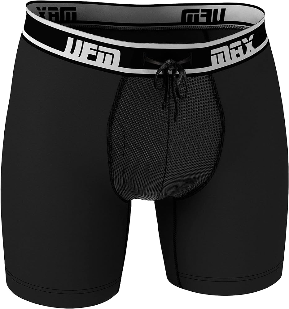 UFM Men’s Bamboo Boxer Brief w/ Patented Adjustable Support Pouch MAX Support
