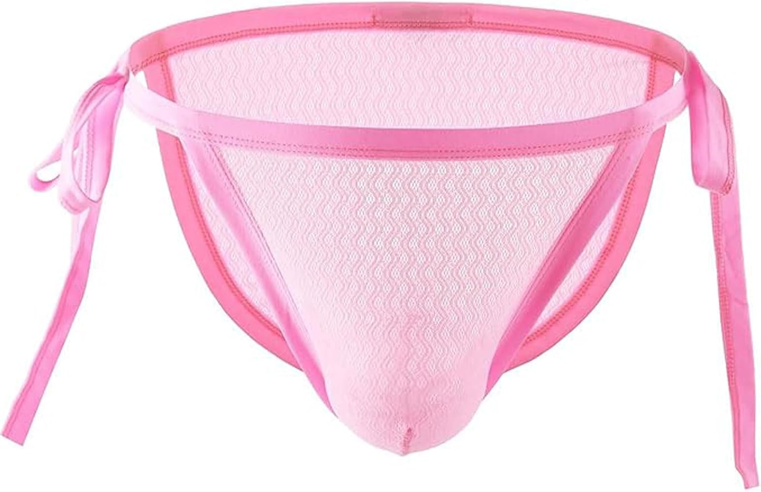 Mens Sexy Lace Bikini Tie Side G String Adjustable Thongs Mesh Low Waisted Briefs Underwear