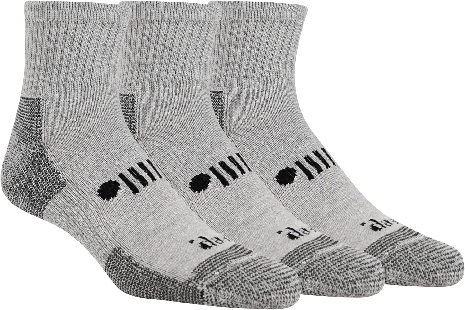 Jeep Men's Classic Cotton Socks - 3 Pair Pack - Moisture Wicking and Cushioned Comfort