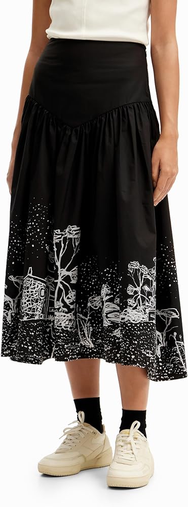 Desigual Women's Woman Woven Skirt Long