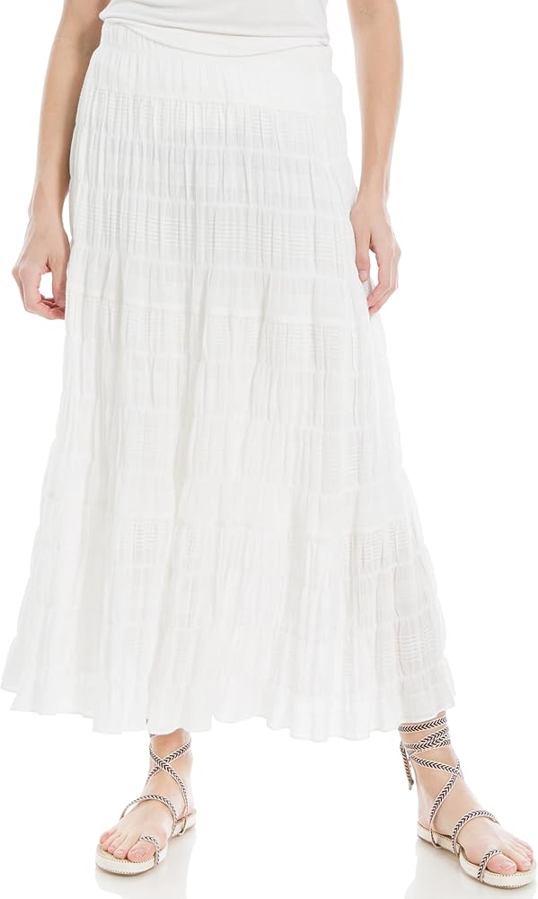 Max Studio Women's Texture Cotton Maxi Skirt
