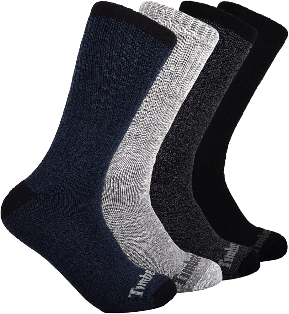 Timberland Mens 4Pack Crew Socks