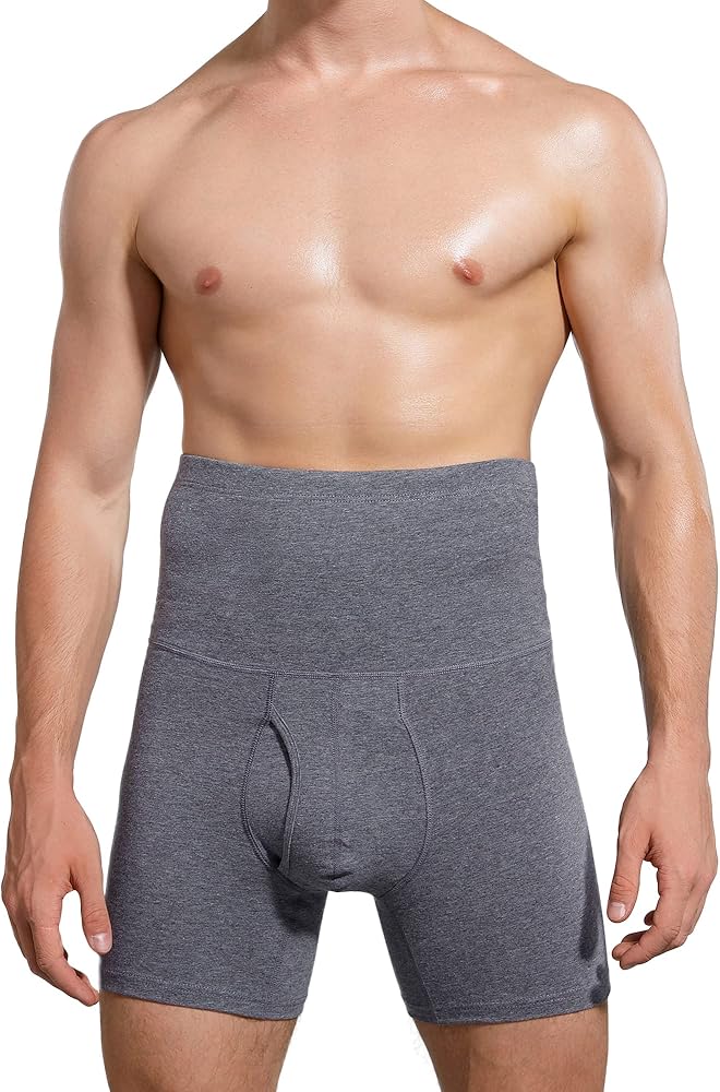 Men's High Waisted Underwear Waist Protection And Warm Boxer Briefs