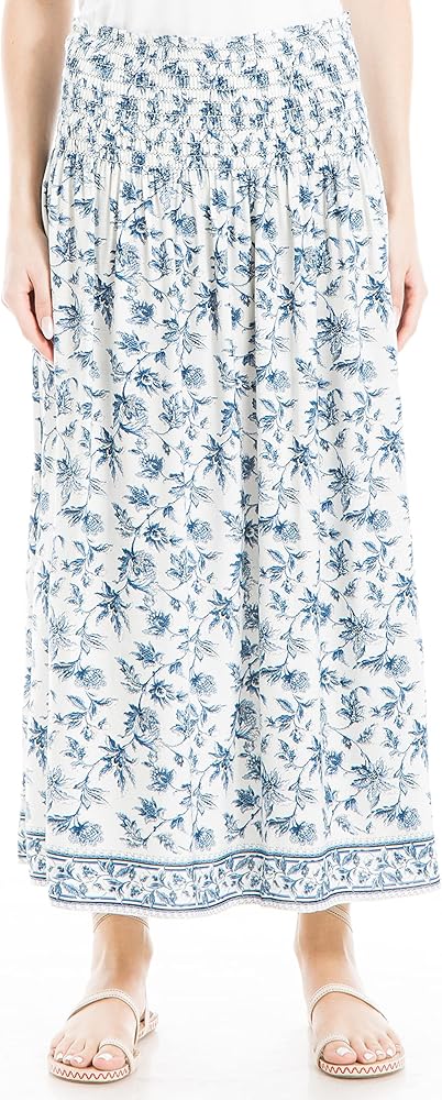 Max Studio Women's Smocked Maxi Skirt
