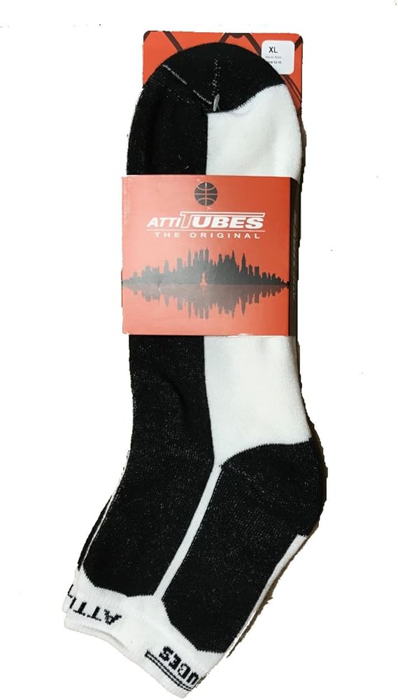 Black & White Pinstripe Pair of Socks Size X-Large Men's: 12-15