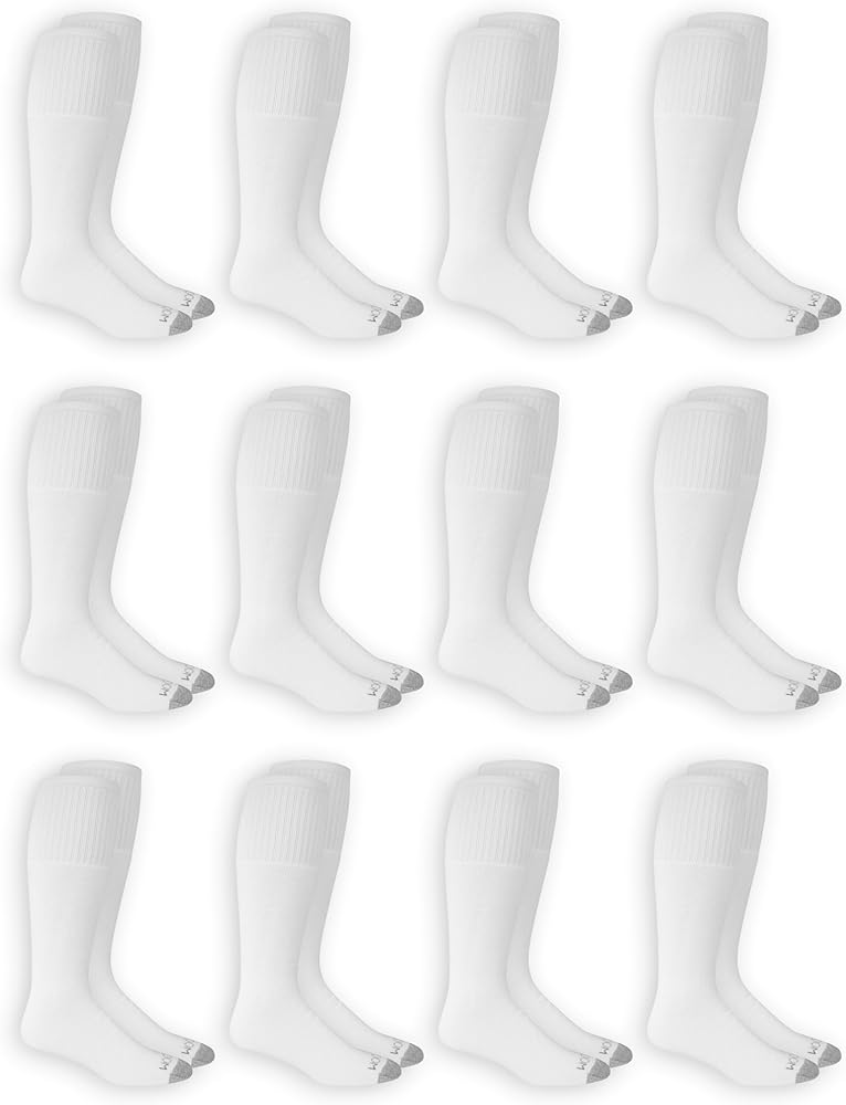 Fruit of the Loom Men's Dual Defense Tube Socks (12 Pack)
