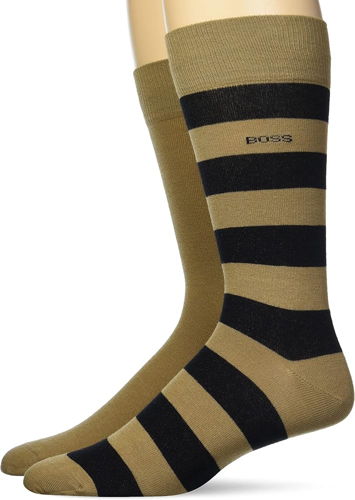 BOSS Men's 2-Pack Bold Combed Cotton Socks