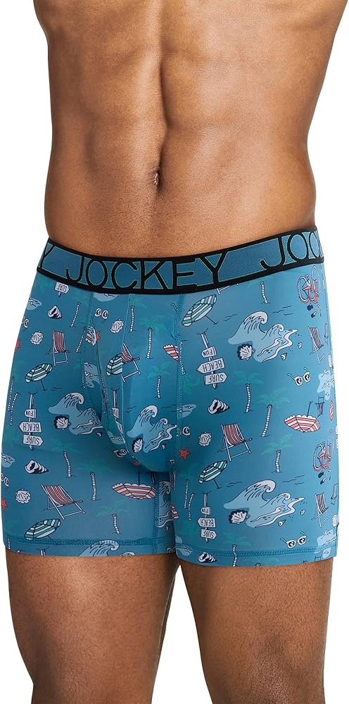 Jockey Men's Underwear Active Microfiber 5" Boxer Brief
