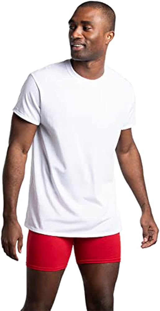 Fruit of the Loom Men's Lightweight Active Cotton Blend Undershirts